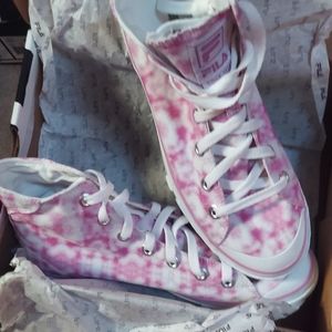 BRAND NEW Fila vintage look high top tyedye